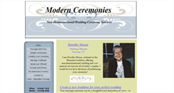Desktop Screenshot of modernceremonies.com